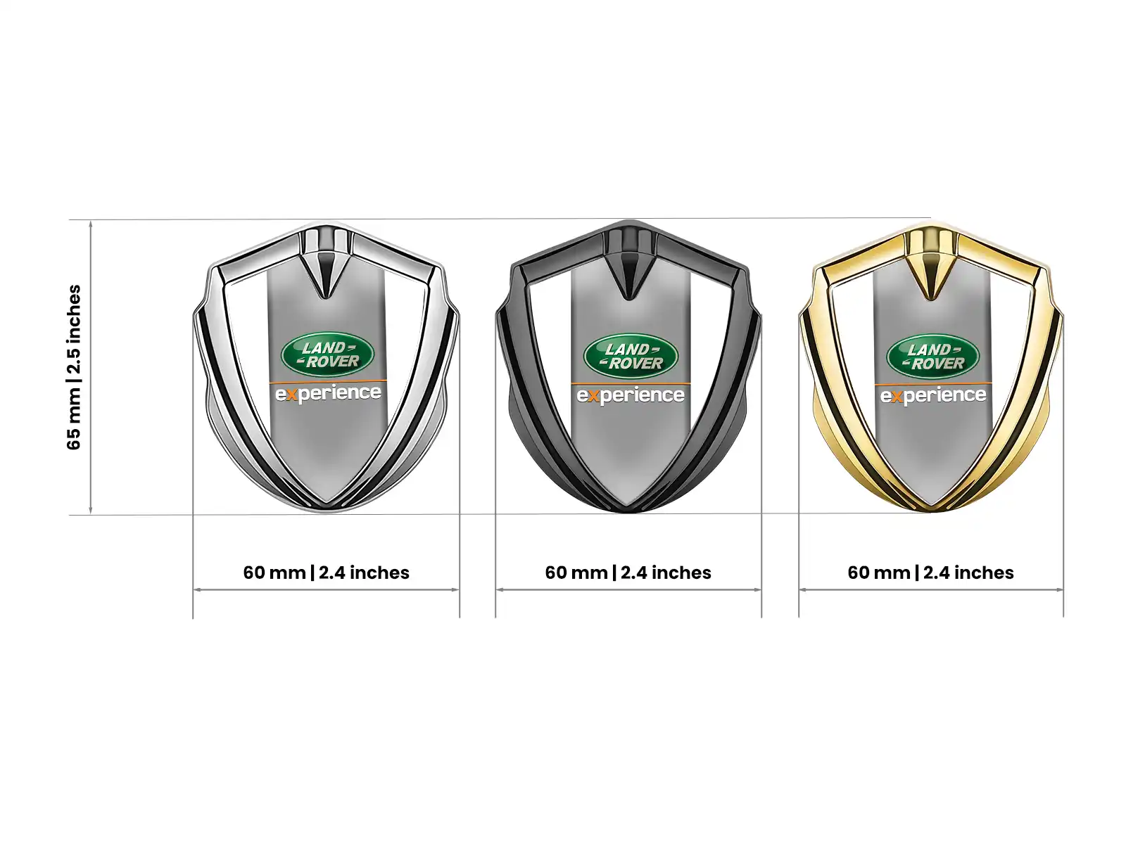 Land Rover Cupolato Emblema Badge Stile Pro Inox Pro